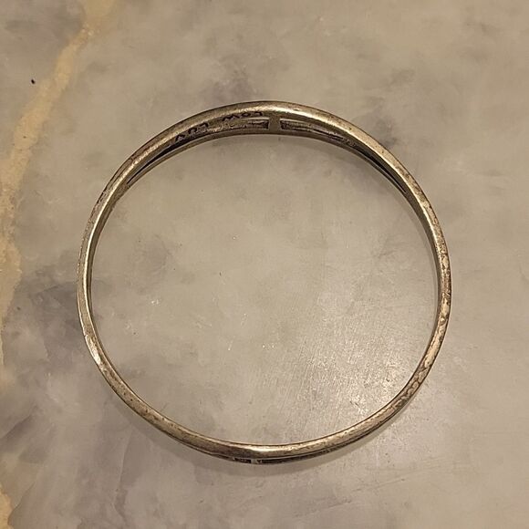 Low Luv Erin Wasson Boho Navajo Indie Punk Goth Silver Biker Bangle Bracelet Y2K - Picture 2 of 4